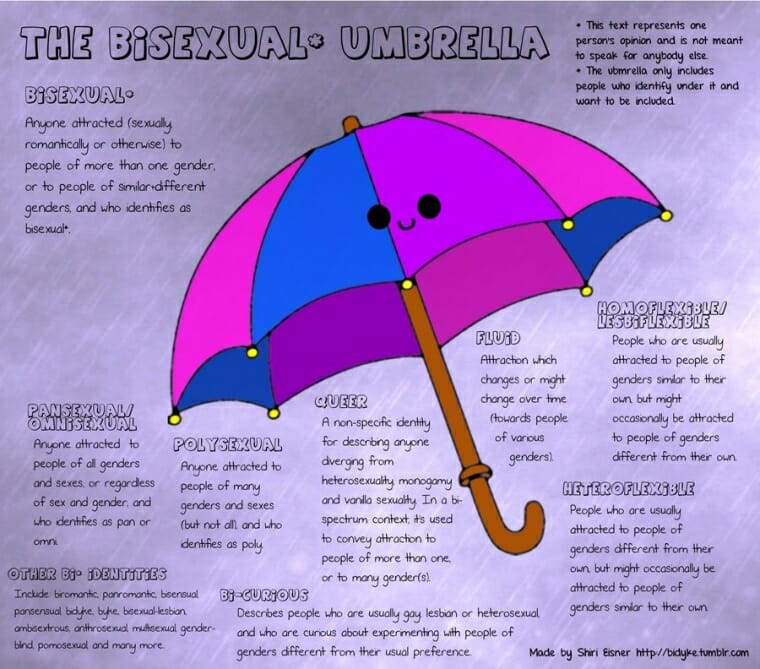 The Bisexual Umbrella | GLAAD The Bisexual Umbrella