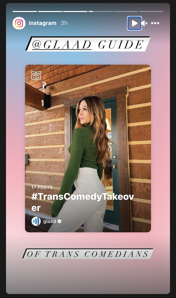 For TDOV, GLAAD and Instagram are teaming up to amplify trans comedians  when we need them most | GLAAD