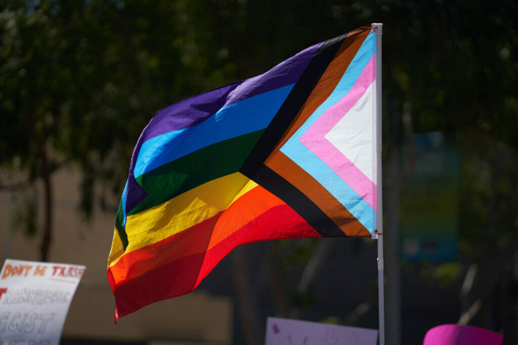 intersectional Pride flag