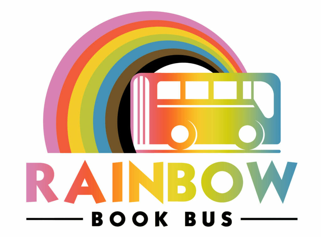 Rainbow book bus