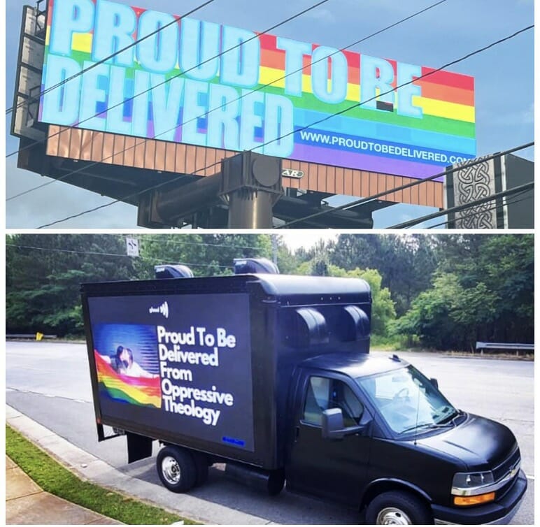 Proud to be delivered, GLAAD fights back with message truck