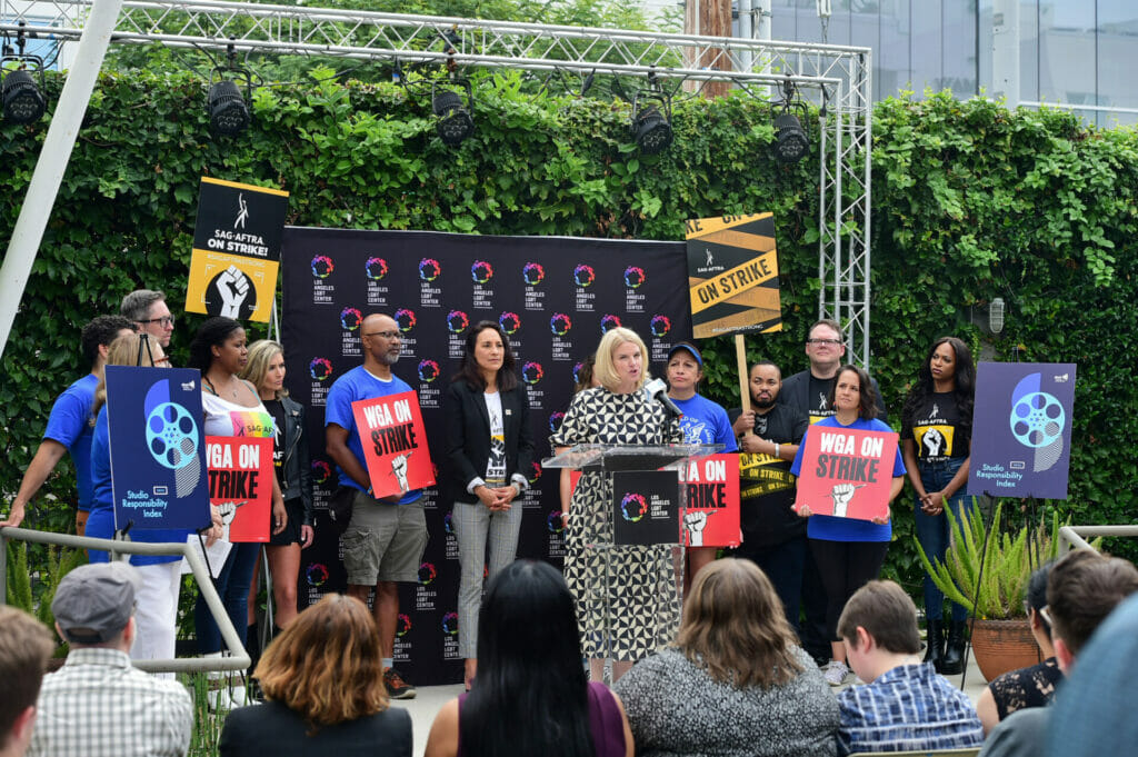 Joint Press Conference By GLAAD, SAG-AFTRA, WGA In Hollywood On Film Studio Accountability | GLAAD