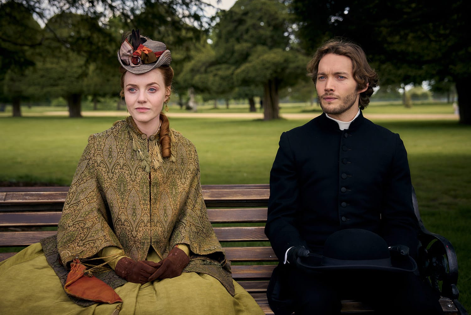 Representation-in-Additional-Streaming-Services-Toby-Regbo-as-Rev-James-Trenchard-and-Harriet-Slater-as-Clara-Dunn-Belgravia-The-Next-Chapter | GLAAD Representation in Additional Streaming Services Toby Regbo as Rev James Trenchard and Harriet Slater as Clara Dunn Belgravia The Next Chapter