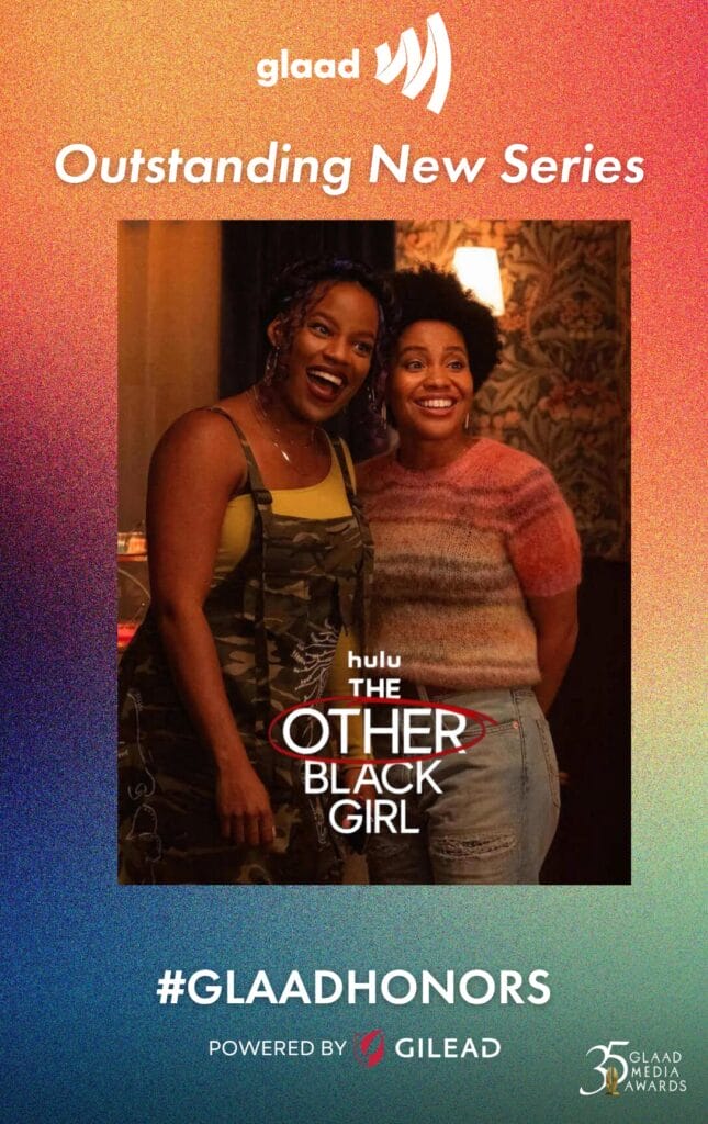 Screenshot 2024-03-21 at 124408 PM | GLAAD GLAAD Media Award Nominee - The Other Black Girl