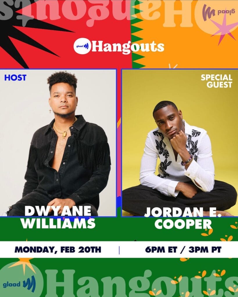 GLAAD Hangout with Dwyane Williams and Jordan E. Cooper | GLAAD GLAAD Hangout with Dwyane Williams and Jordan E. Cooper
