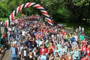AIDS Walk NY 2024 Central Park Image | GLAAD Image of the 2024 NY AIDS Walk attendees
