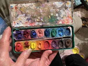 11_Jamie Diazs water color paints_Photo by Amelia Spinney_Courtesy of Greene Fort Productions LLC | GLAAD