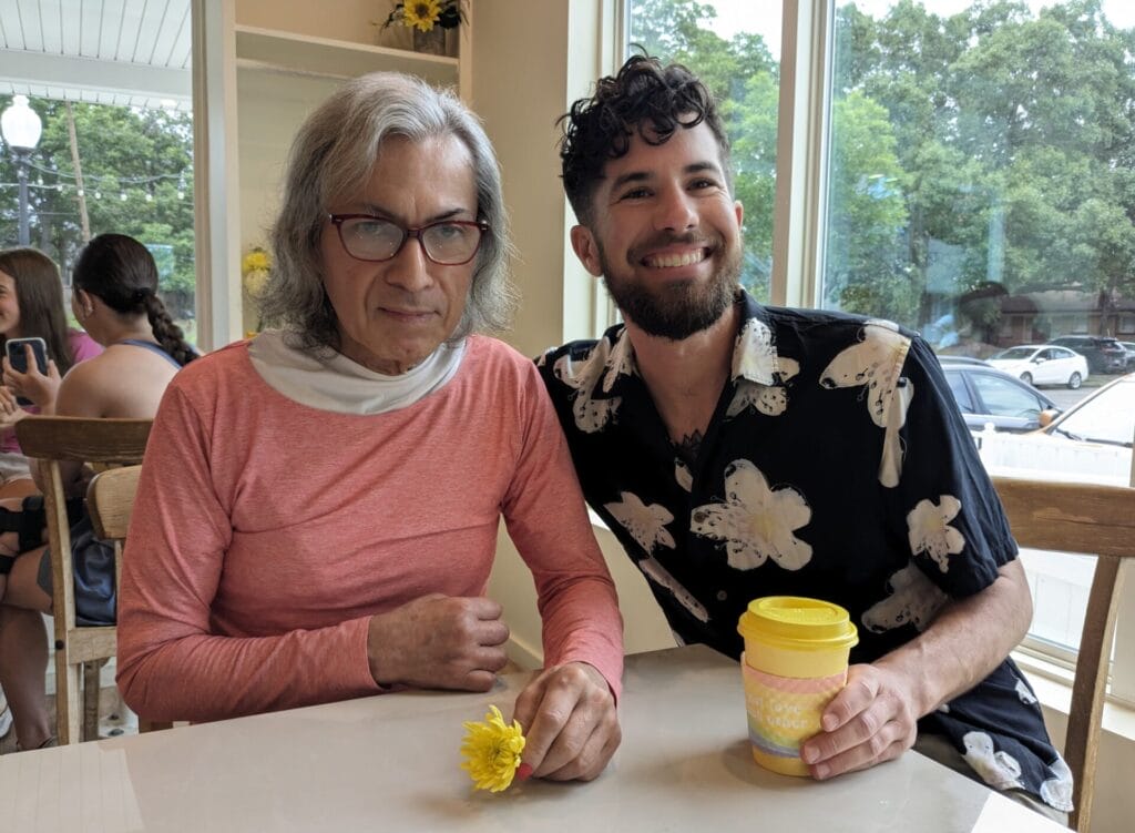 001_Jamie Diaz left and Gabriel Joffe after Jamies release _Photo by Amelia Spinney_Courtesy of Greene Fort Productions LLC | GLAAD