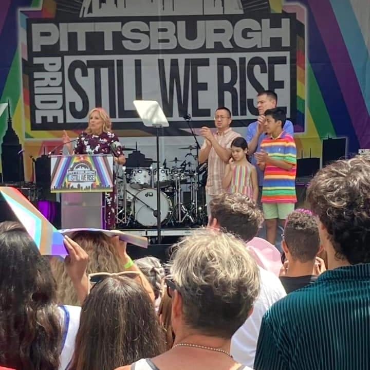 First Lady Dr. Jill Biden at Pittsburgh Pride | GLAAD First Lady Dr. Jill Biden at Pittsburgh Pride