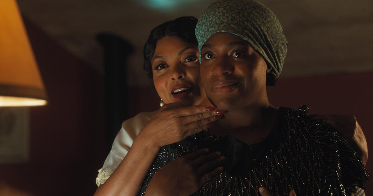 Taraji P Henson and Fantasia Barrino as Shug Avery and Celie in The Color Purple | GLAAD Taraji P. Henson and Fantasia Barrino as Shug Avery and Celie in The Color Purple