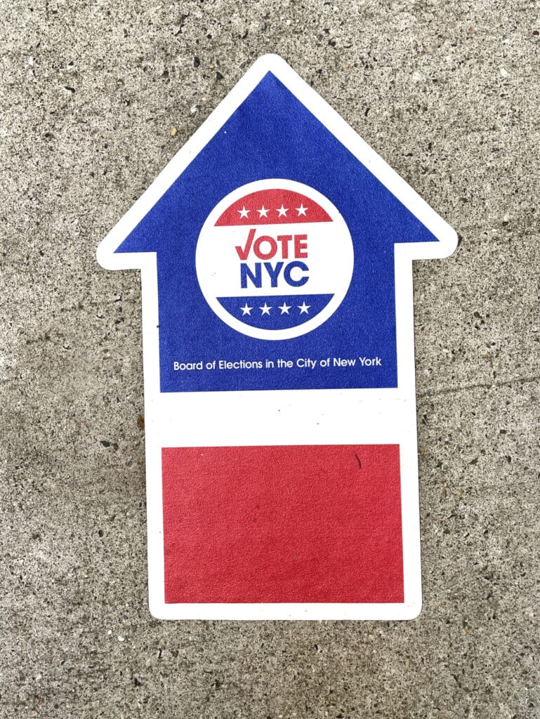 Vote Here sign New York City | GLAAD