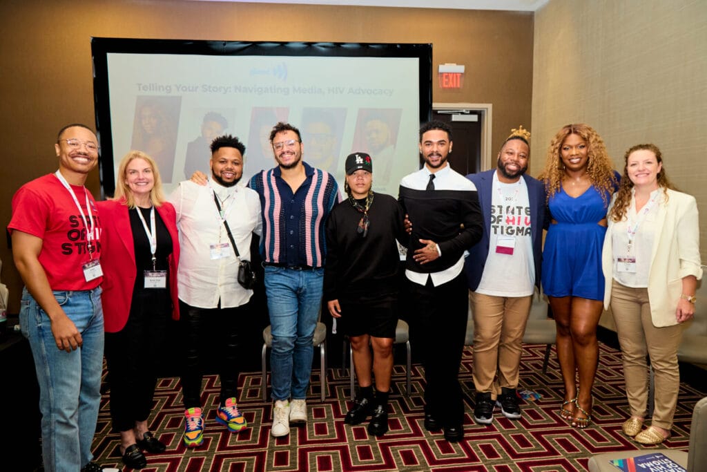 IMG_8978 | GLAAD Julian J. Walker, Sara Kate Ellis, Ian L. Haddock, Matthew Rodriguez, Alexander King, SHAH, DaShawn Usher, Shar Jossell, and Tristan Marra at USCHA Telling Your Story Session - Photo Courtesy of Johnathan Parham