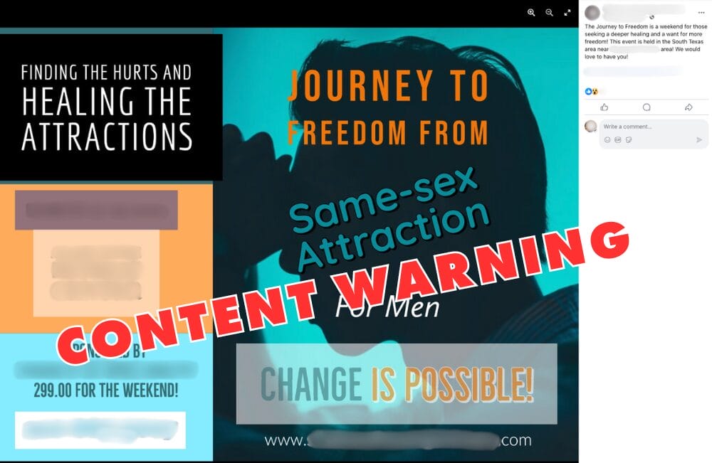 Content Warning - Free From Homosexuality | GLAAD Content Warning - Free From Homosexuality