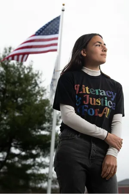 Student activist Julia Garnett is Banned Books Week 2024’s Youth Honorary Chair. | GLAAD Student activist Julia Garnett is Banned Books Week 2024’s Youth Honorary Chair.