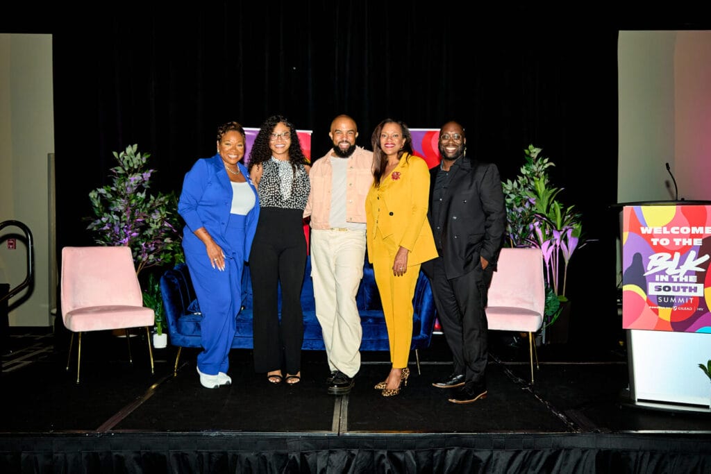 IMG_8210 | GLAAD Dr. Shanell L. McGoy, Senior Director at Gilead Sciences, LaDeia Joyce, Jasmine Tasaki, Daniel Thompson and Marvell Terry II - Courtesy of Johnathan Parham