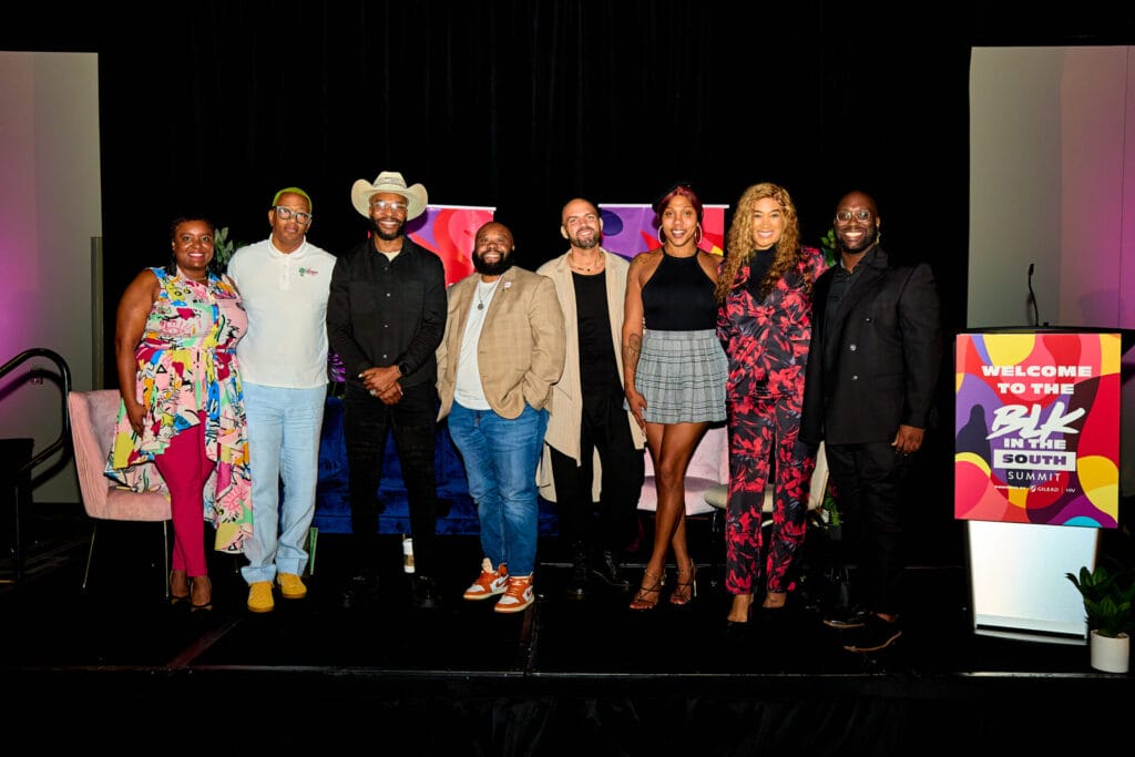 IMG_8189 | GLAAD Dr. Marissa Robinson from the Office of Infectious Disease, Panelists such as Larry Bryant of the Reunion Project, E. Lee Dyer IV of BONDS, Nathaniel Holley of The Freeluxeax Project, Joshua Jenkins of Black Gay, Stuck at Home, Sha’Terra Johnson from the Texas Black Women’s Health Initiative, and Milan Sherry of the House of Tulip Courtesy of Johnathan Parham