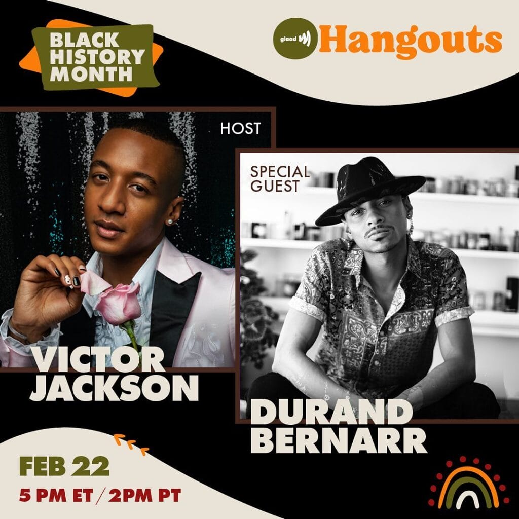GLAAD Hangout with Victor Jackson and Durand Bernarr | GLAAD GLAAD Hangout with Victor Jackson and Durand Bernarr