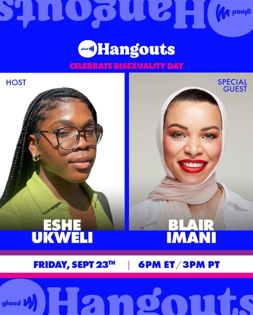 GLAAD Hangout with Eshe Ukweli and Blair Imani | GLAAD GLAAD Hangout with Eshe Ukweli and Blair Imani
