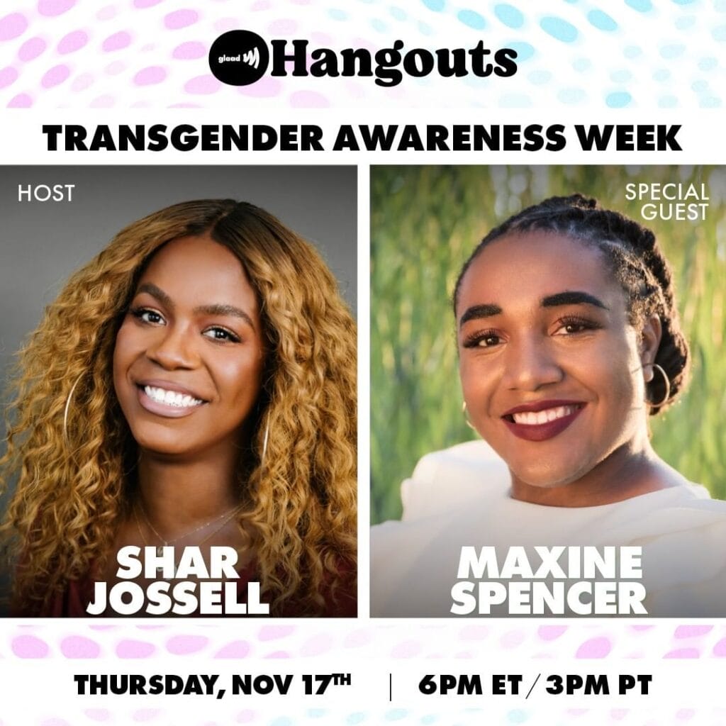 GLAAD Hangout with Shar Jossell and Maxine Spencer | GLAAD GLAAD Hangout with Shar Jossell and Maxine Spencer