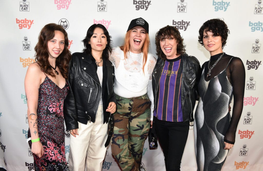 Taylor Stayton, Ashlee Belzo, Iliana Ruth and guests attend National Coming Out Day 2024 at The Black Cat on October 11, 2024 in Los Angeles, California. | GLAAD Taylor Stayton, Ashlee Belzo, Iliana Ruth and guests attend National Coming Out Day 2024 at The Black Cat on October 11, 2024 in Los Angeles, California.
