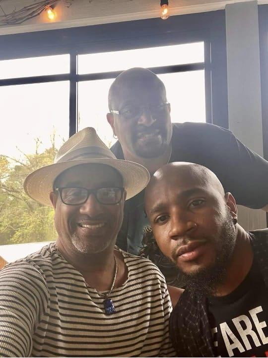 Nathan Townsend (left), Thaddeus Works (back), and Darriyhan Edmond(right), are members of The Silver Lining Project and Lights and Lanterns. | GLAAD Nathan Townsend (left), Thaddeus Works (back), and Darriyhan Edmond(right), are members of The Silver Lining Project and Lights and Lanterns.