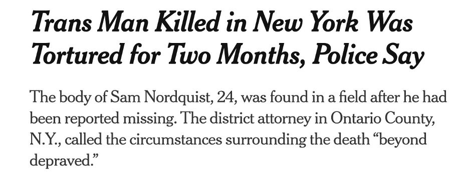 New York Times Headline | GLAAD New York Times Headline