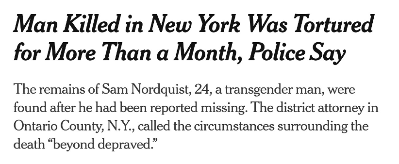 New York Times Headline | GLAAD New York Times Headline