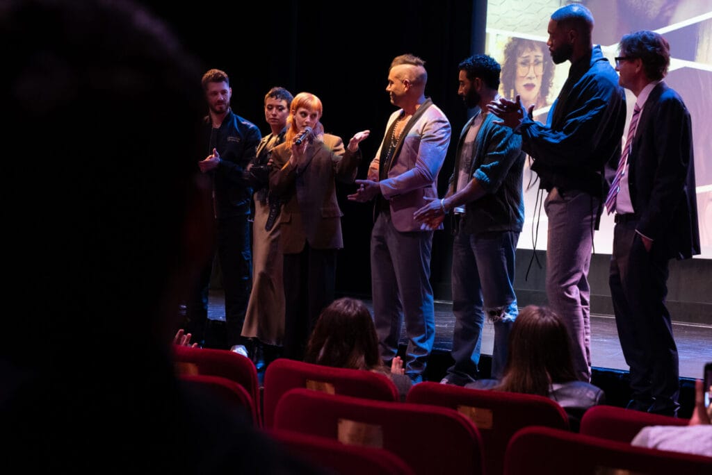 "Unconventional" Cast (l-r) Constantine Rousouli, Briana Venskus, Aubrey Shea, Kit Williamson, Laith Ashley, James Bland, James Urbaniak