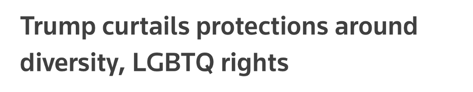 Trump curtails protections around diversity, LGBTQ rights | GLAAD Trump curtails protections around diversity, LGBTQ rights