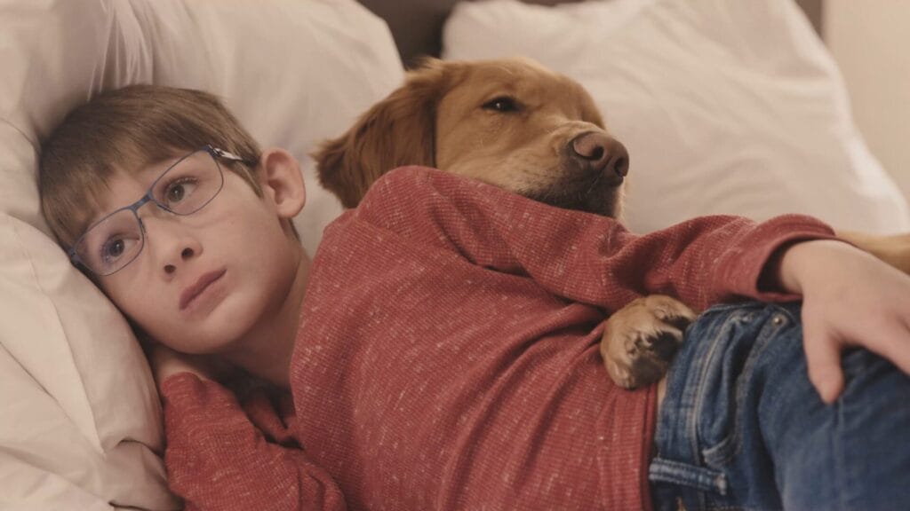 14 Caleb and his service dog Earl | GLAAD