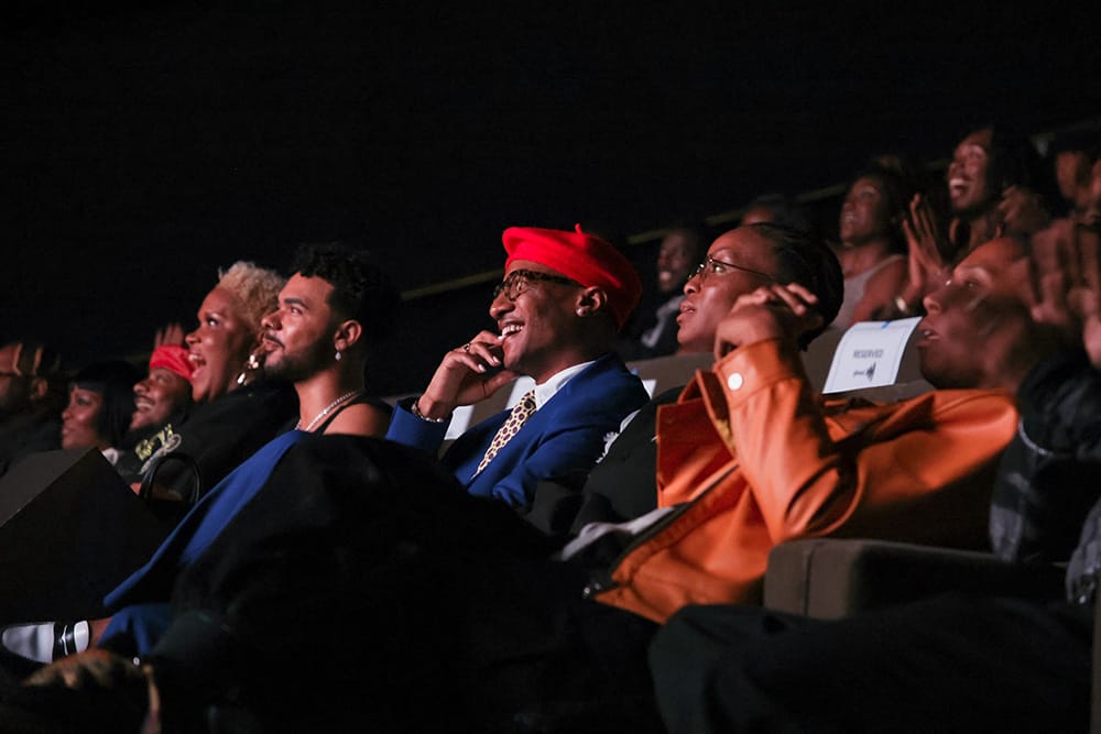 LOS ANGELES, CALIFORNIA – APRIL 16: Artist Victor Jackson views a presentation at GLAAD Communities Of Color E.M.E.I. 2nd Year Cohort Showcase Of Music Artists at CAA on April 16, 2025 in Los Angeles, California. | GLAAD LOS ANGELES, CALIFORNIA – APRIL 16: Artist Victor Jackson views a presentation at GLAAD Communities Of Color E.M.E.I. 2nd Year Cohort Showcase Of Music Artists at CAA on April 16, 2025 in Los Angeles, California.