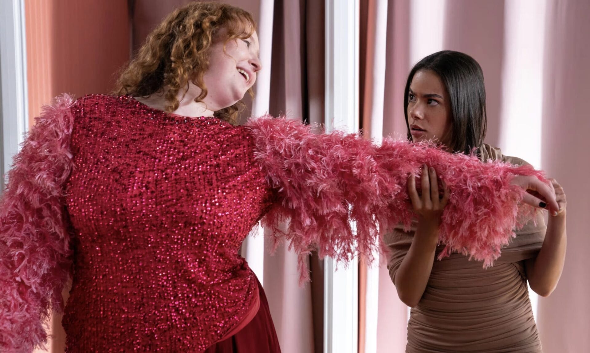 Julia Lester and Antonia Gentry as Hannah and Jess in Prom Dates | GLAAD Julia Lester and Antonia Gentry as Hannah and Jess in Prom Dates