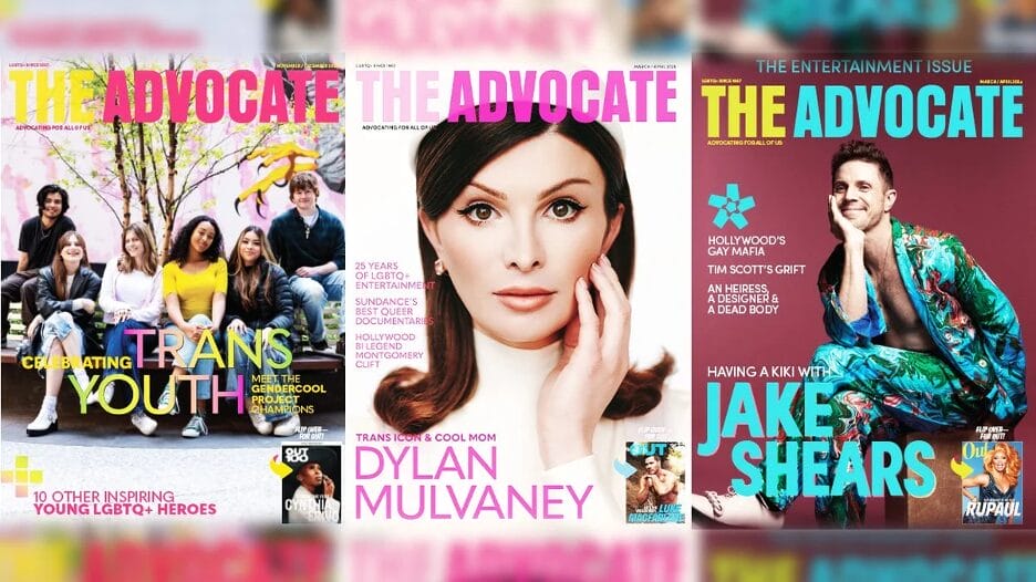 3 Magazine Covers - The Advocate | GLAAD 3 Magazine Covers - The Advocate