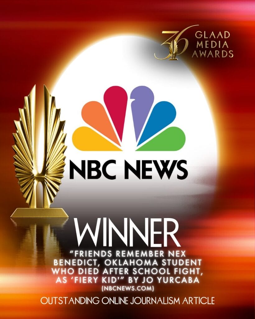 36th GLAAD Media Awards Winner NBC News | GLAAD 36th GLAAD Media Awards Winner NBC News