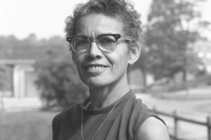 Pauli Murray on the Brandeis campus. Photo Credit: Robert D. Farber University Archives & Special Collections | GLAAD