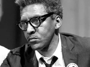 Civil rights activist Bayard Rustin, August 27, 1963, the day before the March on Washington. | GLAAD