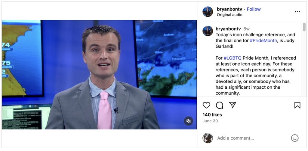 Bryan Boggiano Instagram | GLAAD Bryan Boggiano Instagram