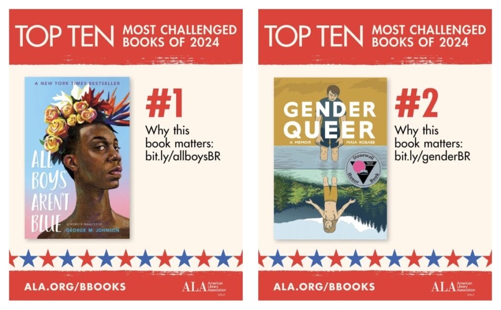 "All Boys Aren't Blue" by George M. Johnson and "Gender Queer" by Maia Kobabe | GLAAD books