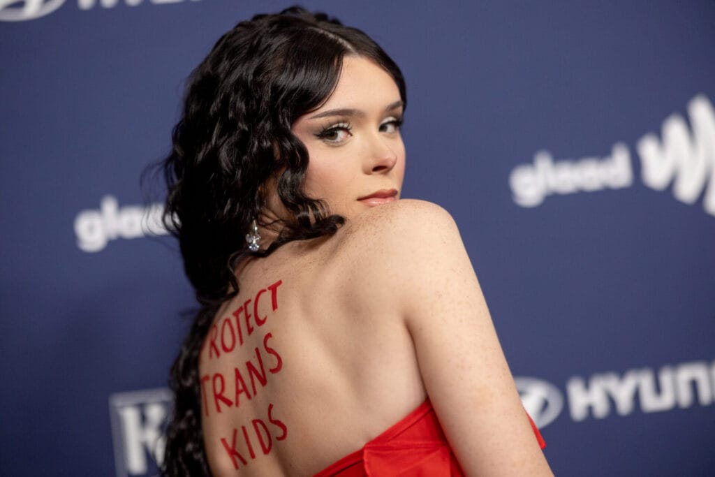Protect Trans Kids | GLAAD Protect Trans Kids on womans back